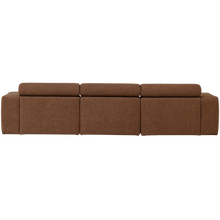 Laden Sie das Bild in den Galerie-Viewer, NOVI CHAISE LONGUE SOFA LEFT BOUCLE MOCHA BROWN