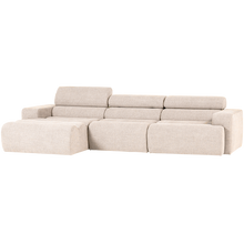 Laden Sie das Bild in den Galerie-Viewer, NOVI CHAISE LONGUE SOFA LEFT BOUCLE NATURAL
