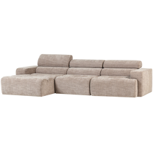 Laden Sie das Bild in den Galerie-Viewer, NOVI CHAISE LONGUE SOFA LEFT NATURAL MELANGE