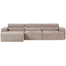 Laden Sie das Bild in den Galerie-Viewer, NOVI CHAISE LONGUE SOFA LEFT NATURAL MELANGE
