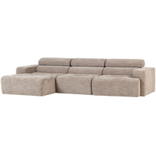 Laden Sie das Bild in den Galerie-Viewer, NOVI CHAISE LONGUE SOFA LEFT NATURAL MELANGE
