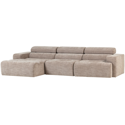 NOVI CHAISE LONGUE SOFA LEFT NATURAL MELANGE