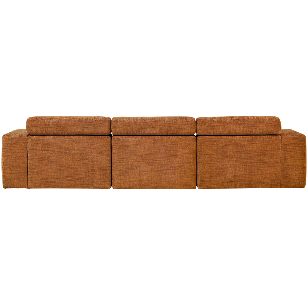 NOVI CHAISE LONGUE SOFA LEFT ORANGE MELANGE