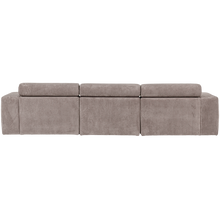 Laden Sie das Bild in den Galerie-Viewer, NOVI CHAISE LONGUE SOFA RIGHT RIB FABRIC SAND