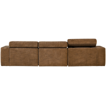 Laden Sie das Bild in den Galerie-Viewer, NOVI CHAISE LONGUE SOFA RIGHT CARAMEL BROWN MELANGE