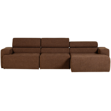 Laden Sie das Bild in den Galerie-Viewer, NOVI CHAISE LONGUE SOFA RIGHT BOUCLE MOCHA BROWN