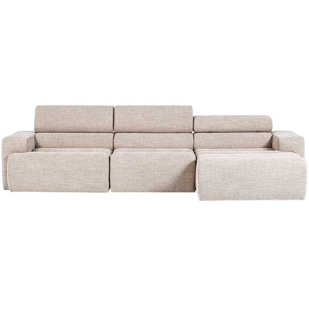 NOVI CHAISE LONGUE SOFA RIGHT BOUCLE NATURAL