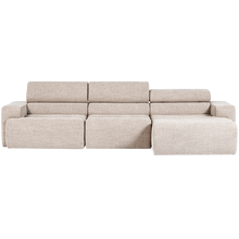 Load image into Gallery viewer, NOVI CHAISE LONGUE SOFA RIGHT BOUCLE NATURAL