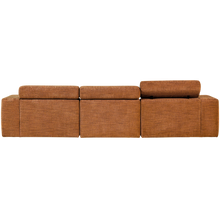 Laden Sie das Bild in den Galerie-Viewer, NOVI CHAISE LONGUE SOFA RIGHT ORANGE MELANGE