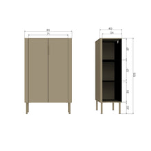 Laden Sie das Bild in den Galerie-Viewer, GUNNAR 2-DOORS CABINET PINE MUD [fsc]