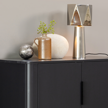 Laden Sie das Bild in den Galerie-Viewer, GUNNAR 2-DOORS CABINET PINE MATT BLACK [fsc]