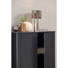 Laden Sie das Bild in den Galerie-Viewer, GUNNAR 2-DOORS CABINET PINE MATT BLACK [fsc]