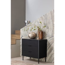 Load image into Gallery viewer, GUNNAR CABINET WITH DRAWERS PINE MATT BLACK [fsc]