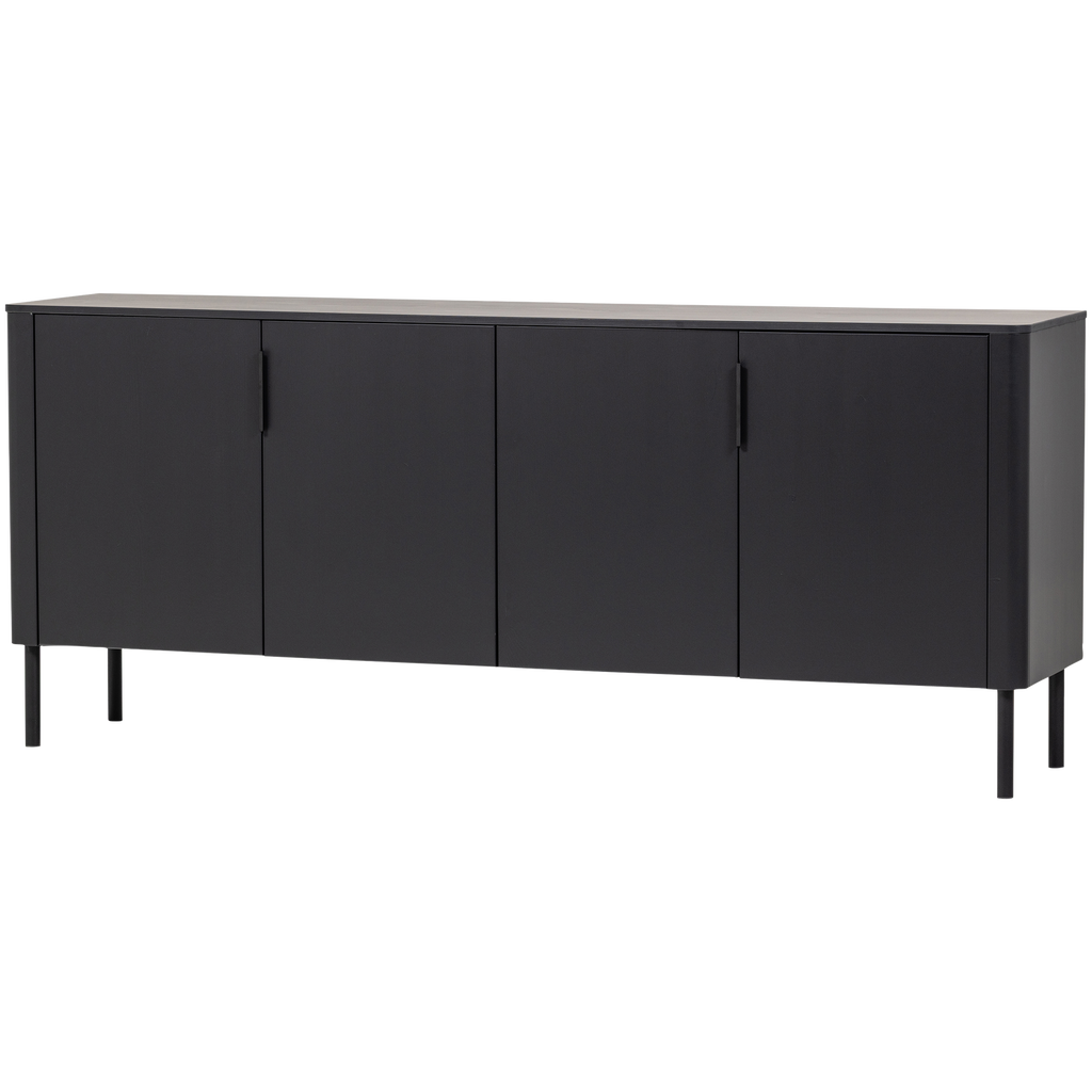 GUNNAR SIDEBOARD 200 CM PINE MATT BLACK [fsc]