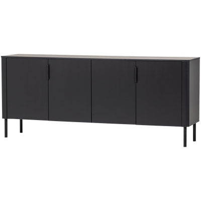 GUNNAR SIDEBOARD 200 CM PINE MATT BLACK [fsc]