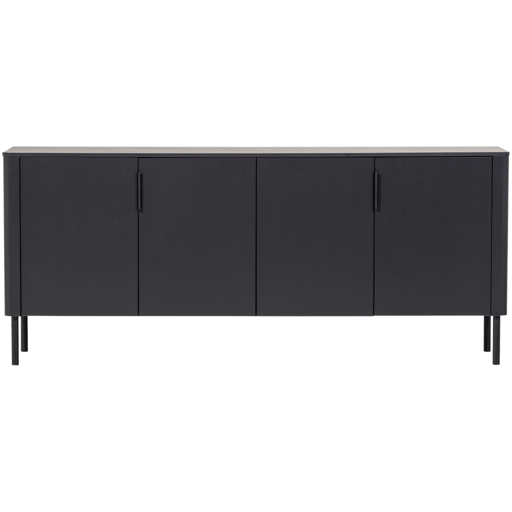 GUNNAR SIDEBOARD 200 CM PINE MATT BLACK [fsc]