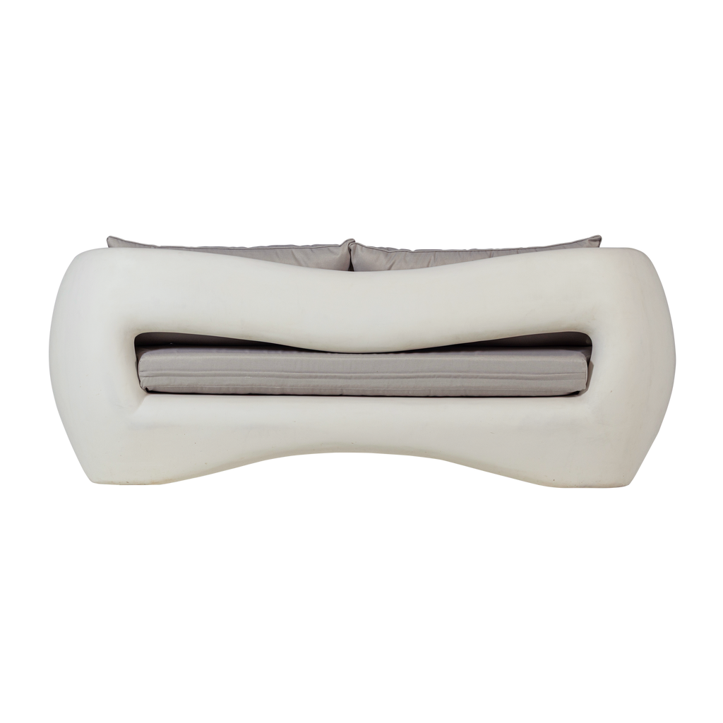 VIALE GARDEN 2-SEATER LOUNGE SOFA REINFORCED FIBER NATURAL