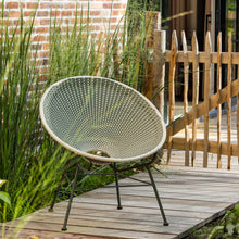 Laden Sie das Bild in den Galerie-Viewer, KAZOUN GARDEN LOUNGE CHAIR WICKER GREEN