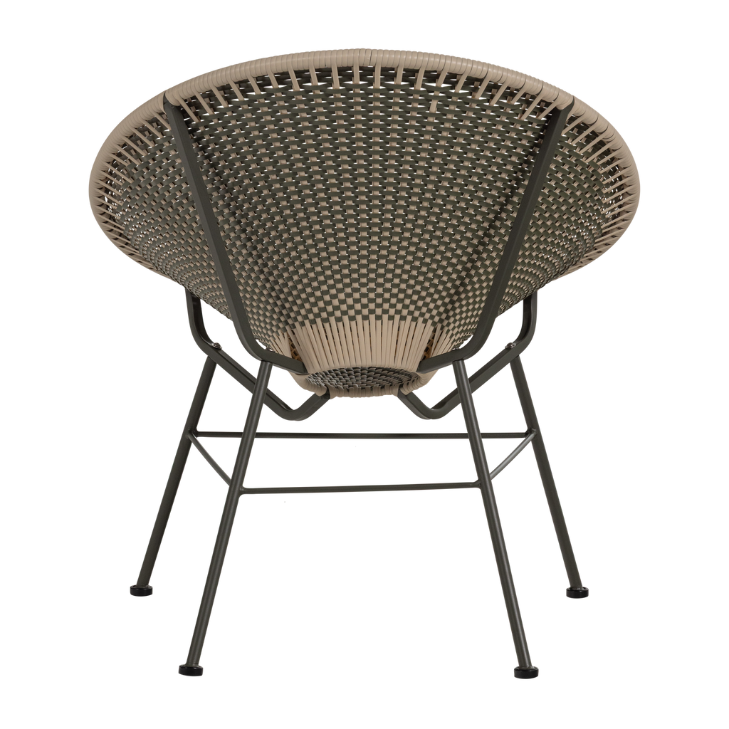 KAZOUN GARDEN LOUNGE CHAIR WICKER GREEN