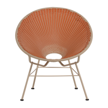 Laden Sie das Bild in den Galerie-Viewer, KAZOUN GARDEN LOUNGE CHAIR WICKER ORANGE