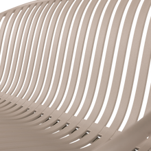 Charger l'image dans la galerie, BRUCE GARDEN 2-SEATER BENCH PP/METAL SAND