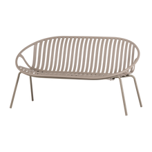Charger l'image dans la galerie, BRUCE GARDEN 2-SEATER BENCH PP/METAL SAND