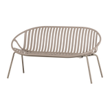 BRUCE GARDEN 2-SEATER BENCH PP/METAL SAND