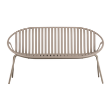 Charger l'image dans la galerie, BRUCE GARDEN 2-SEATER BENCH PP/METAL SAND