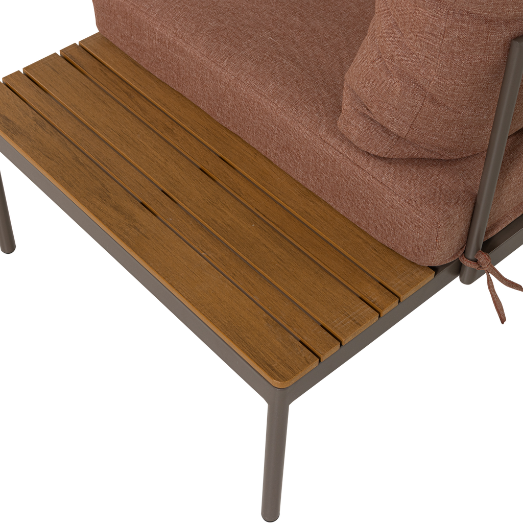 ZARO GARDEN MODULAR LOUNGE SET METAL/POLYWOOD PINK