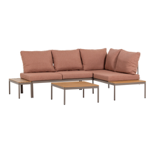 Laden Sie das Bild in den Galerie-Viewer, ZARO GARDEN MODULAR LOUNGE SET METAL/POLYWOOD PINK