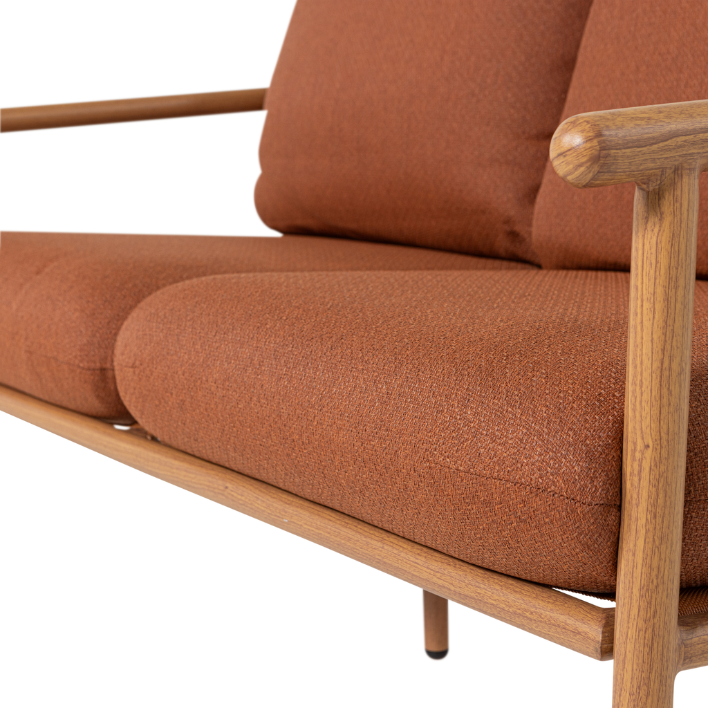 CAVERO GARDEN 2-SEATER SOFA ALUMINIUM TERRA/NATURAL