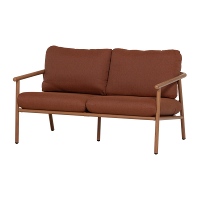 CAVERO GARDEN 2-SEATER SOFA ALUMINIUM TERRA/NATURAL
