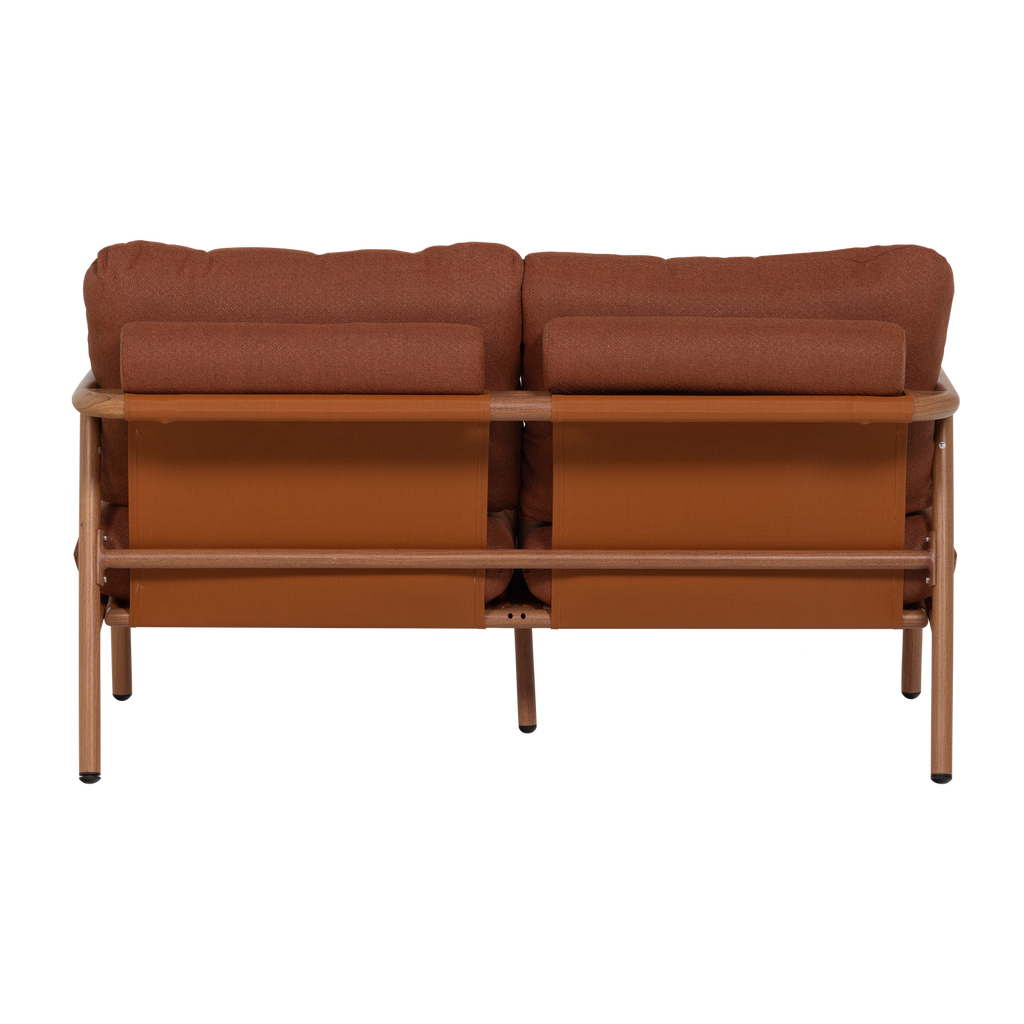 CAVERO GARDEN 2-SEATER SOFA ALUMINIUM TERRA/NATURAL