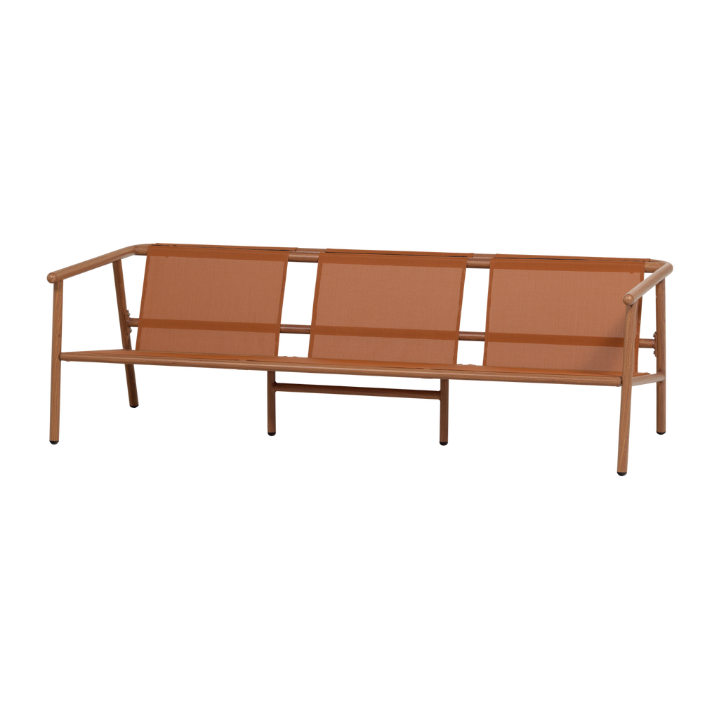 CAVERO GARDEN 3-SEATER SOFA ALUMINIUM TERRA/NATURAL
