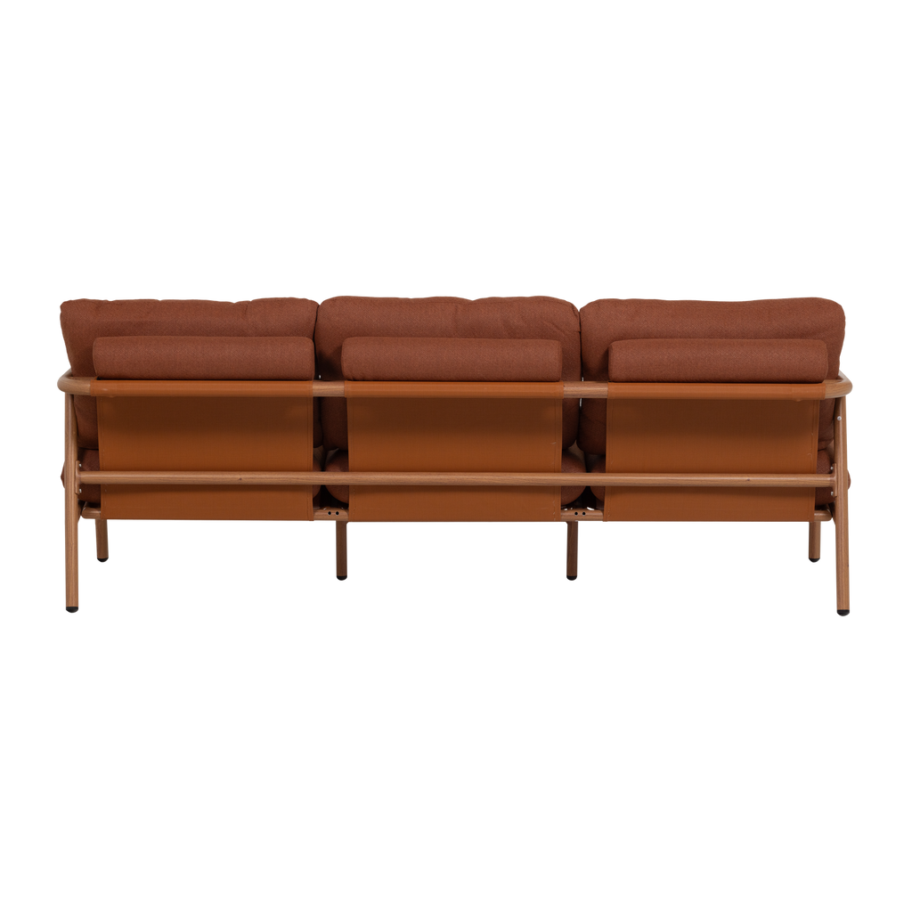 CAVERO GARDEN 3-SEATER SOFA ALUMINIUM TERRA/NATURAL