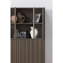Laden Sie das Bild in den Galerie-Viewer, NOVA LOW DISPLAY CABINET PINE TRUFFLE BROWN [fsc]