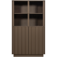 Laden Sie das Bild in den Galerie-Viewer, NOVA LOW DISPLAY CABINET PINE TRUFFLE BROWN [fsc]