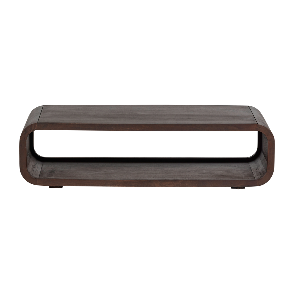 KINU COFFEE TABLE MANGO WOOD DARK BROWN [fsc]