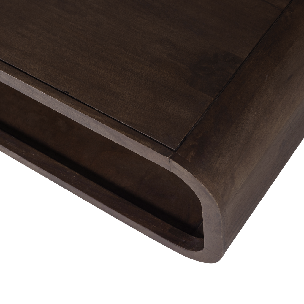 KINU COFFEE TABLE MANGO WOOD DARK BROWN [fsc]