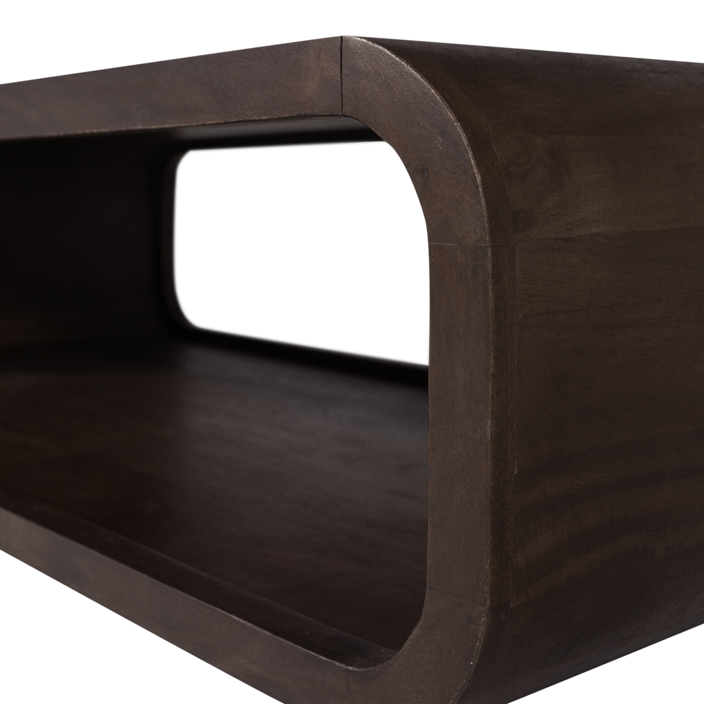 KINU COFFEE TABLE MANGO WOOD DARK BROWN [fsc]