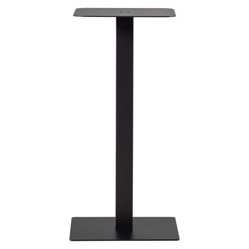 BISTRO SQUARE BAR TABLE TUBE LEG METAL LEG BLACK 105x50x50CM