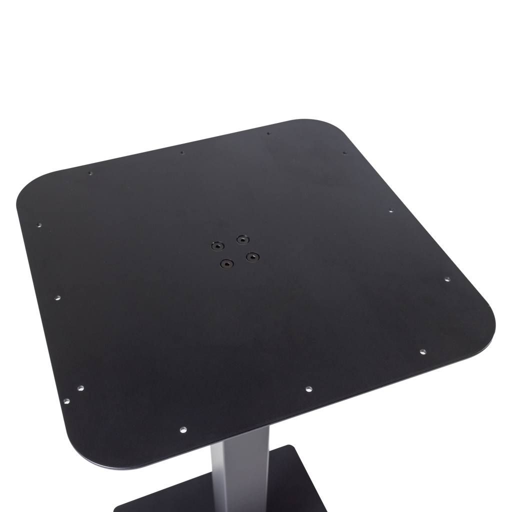 BISTRO SQUARE BAR TABLE TUBE LEG METAL LEG BLACK 105x50x50CM