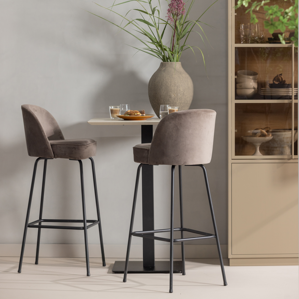 VOGUE BARSTOOL 80CM BOUCLE NOUGAT