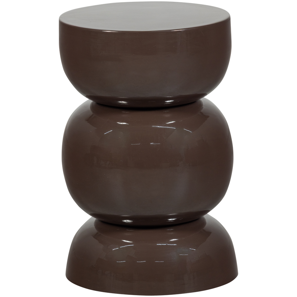 BRENO SIDE TABLE METAL DARK BROWN