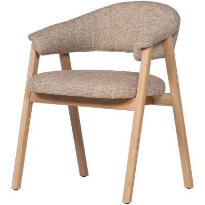 TUNAR DINING CHAIR WITH ARM WOOD NATURAL [fsc]