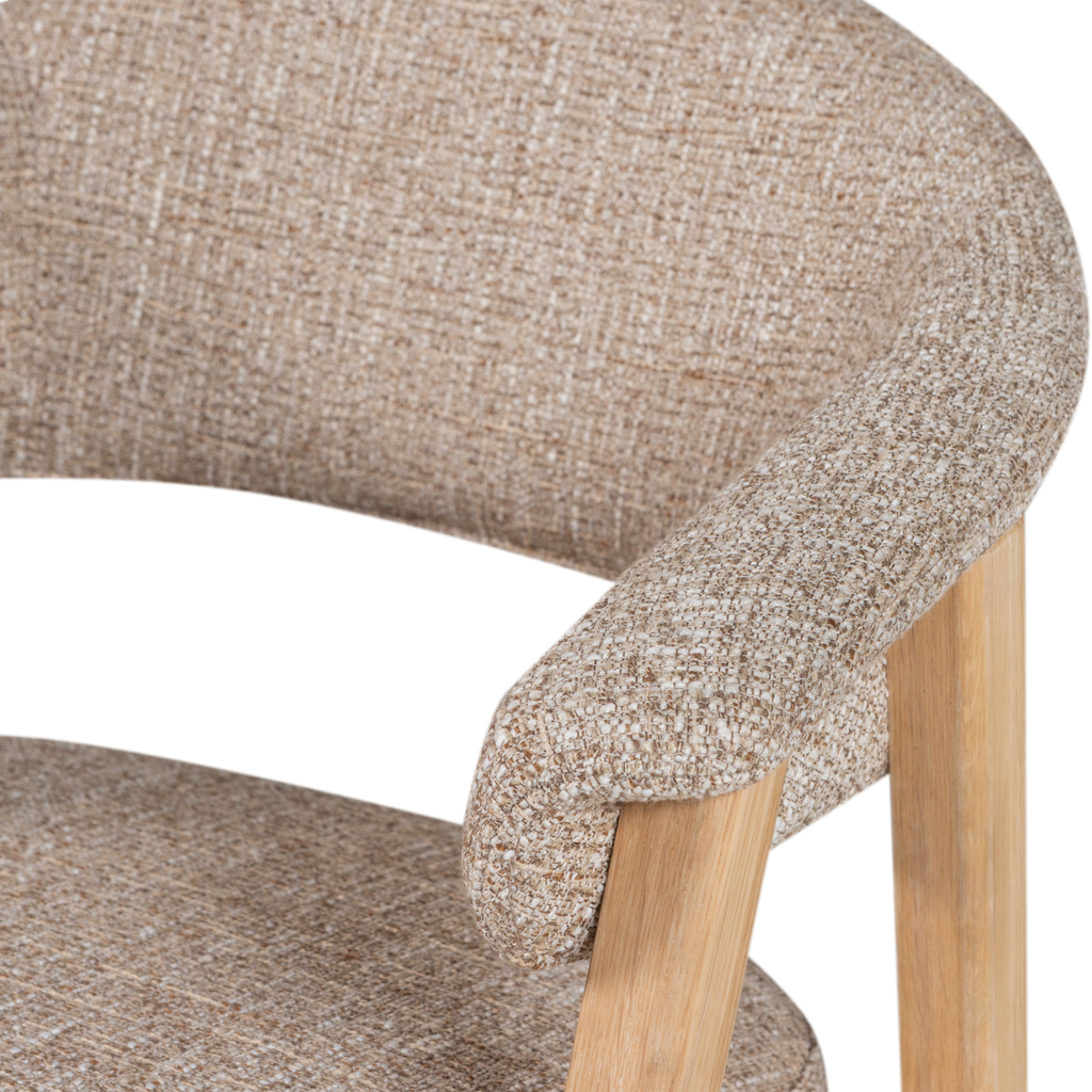TUNAR DINING CHAIR WITH ARM WOOD NATURAL [fsc]