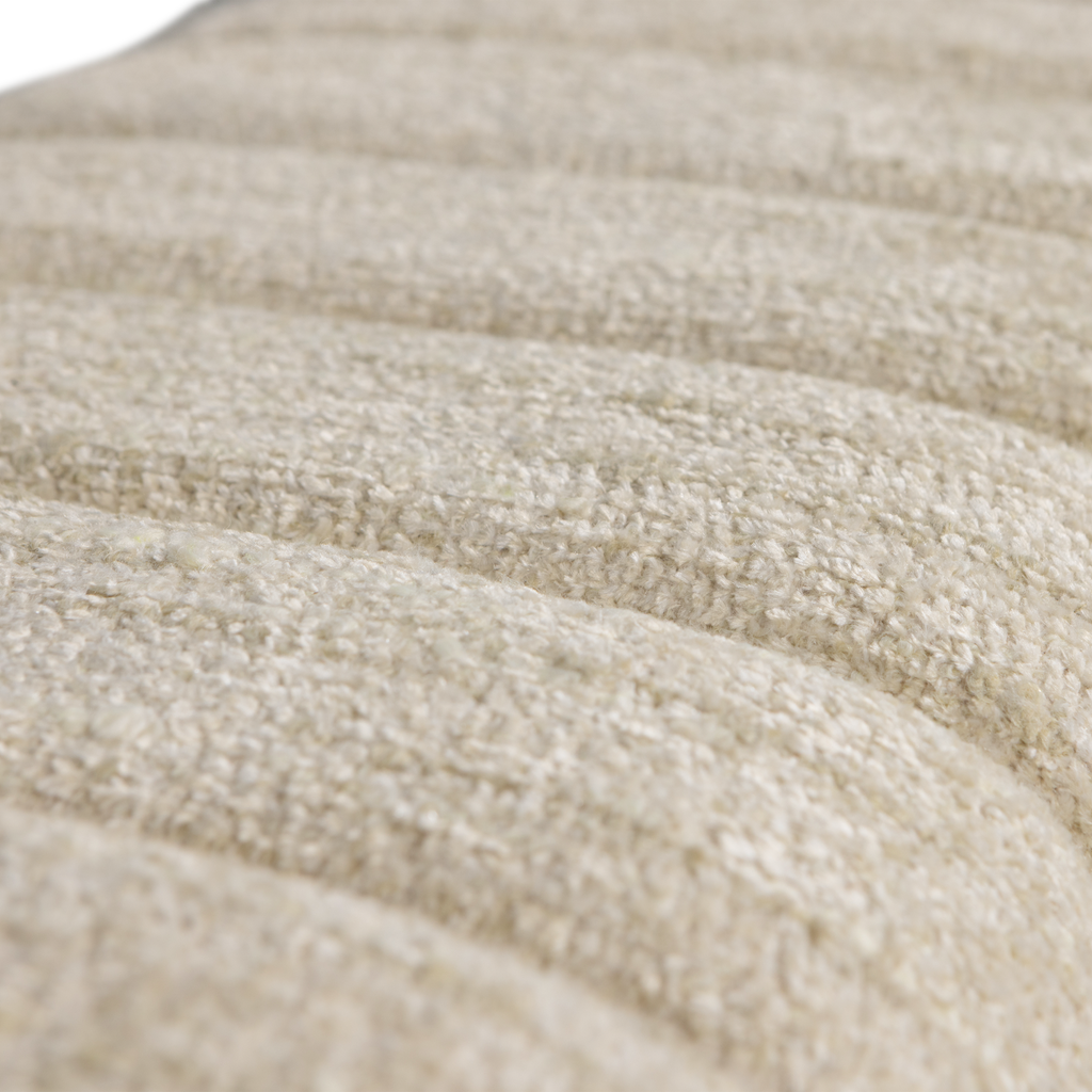 FREX UPHOLSTERED BENCH BOUCLE NATURAL [fsc]