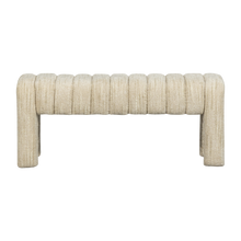 Laden Sie das Bild in den Galerie-Viewer, FREX UPHOLSTERED BENCH BOUCLE NATURAL [fsc]