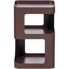 Load image into Gallery viewer, RIV SIDE TABLE/NIGHT STAND METAL PURPLE/BROWN