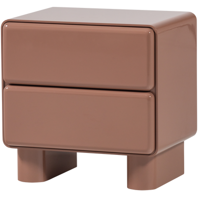 LUSTRA DRESSER/NIGHT STAND WOOD GLOSS OLD PINK [fsc]